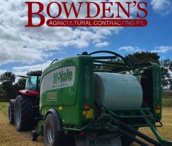 Bowden’s Agricultural Contracting silage and baling equipment in the field